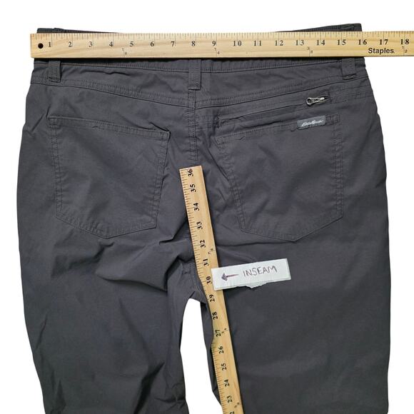 Eddie Bauer Chino Pants Men’s 34x32 Gray Nylon Stretch Style No. 1225439 - Picture 4 of 7